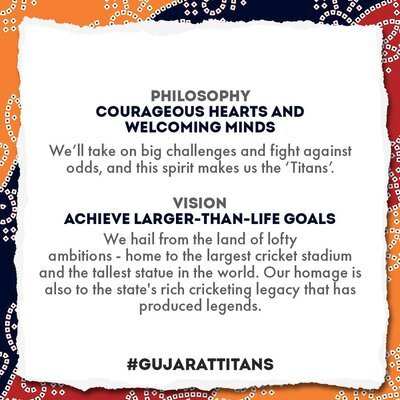 Gujarat Titans name meaning and slogan