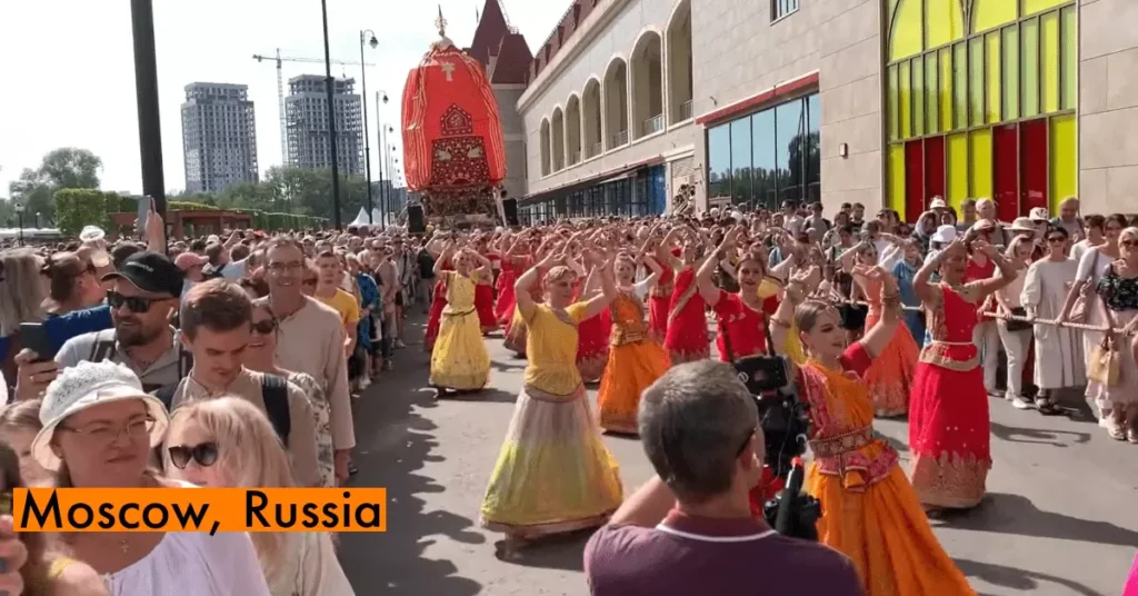 rath yatra in moscow , russia