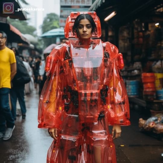 AI generated rainwear