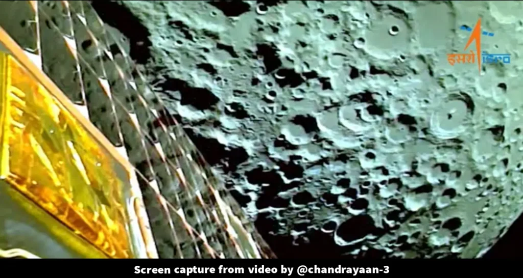 Moon surface image by chandrayaan-3