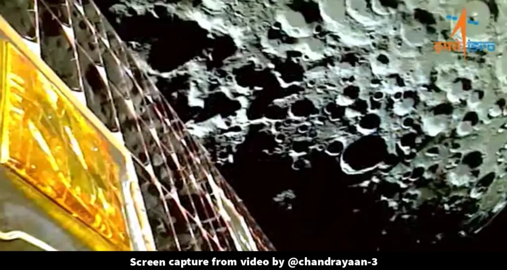 First Moon surface image by chandrayaan-3