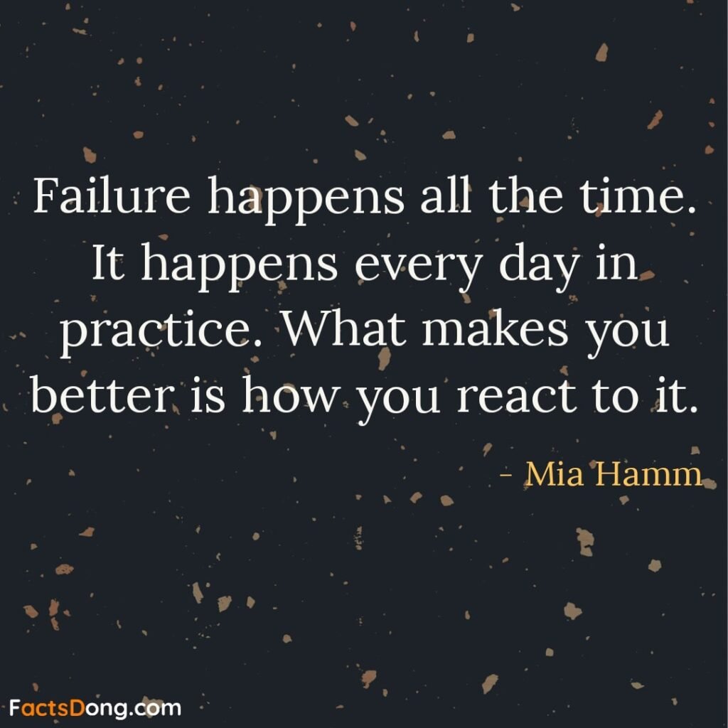 Motivational quotes from Failure