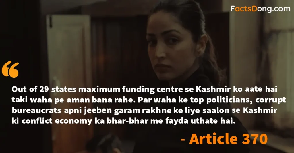 Article 370 Movie Dialogues