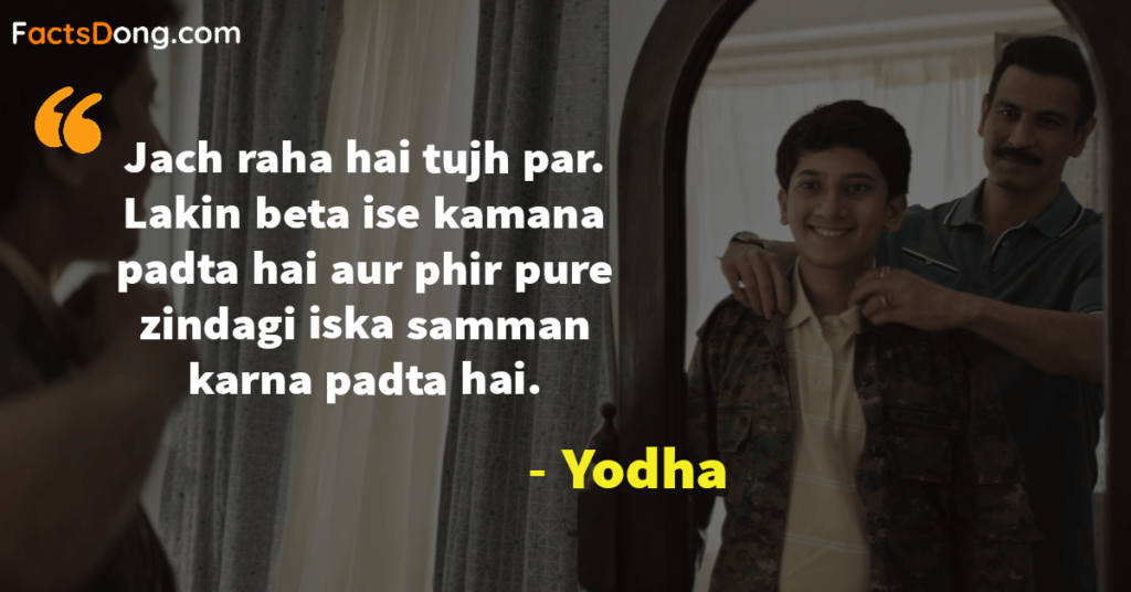 Yodha Movie Dialogues